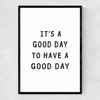 Good Day Narrow Black Frame