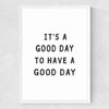Good Day Medium White Frame