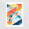 Ski The Lines Unframed Print
