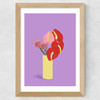 Fun Flowers Wide Oak Frame