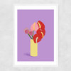 Fun Flowers Narrow White Frame