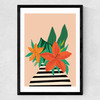 Tiger Lily Medium Black Frame