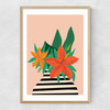 Tiger Lily Narrow Oak Frame