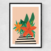Tiger Lily Narrow Black Frame