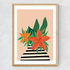 Tiger Lily Medium Oak Frame