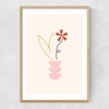Flower by Linda Gobeta Narrow Oak Frame