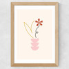 Flower by Linda Gobeta Wide Oak Frame