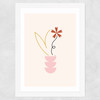 Flower by Linda Gobeta Wide White Frame