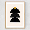 Graphic Art I Medium Oak Frame