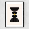 Graphic Art IV Narrow Black Frame