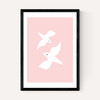 Love Birds In Pink