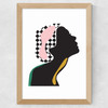 Silhouette by Linda Gobeta Wide Oak Frame