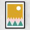 Sun And Pine Medium Black Frame