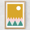 Sun And Pine Wide Oak Frame