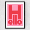 Hello by Rocket Jack Medium Black Frame
