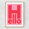 Hello by Rocket Jack Narrow Oak Frame