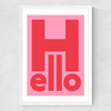 Hello by Rocket Jack Medium White Frame