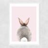 Baby Bunny Tail Narrow White Frame