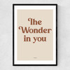 The Wonder In You Spice Narrow Black Frame