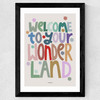 Welcome Wide Black Frame