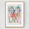 Welcome Medium Oak Frame