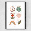 Positive Symbols Medium Black Frame