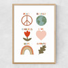 Positive Symbols Narrow Oak Frame