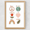 Positive Symbols Wide Oak Frame