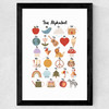 Alphabet by Kid of the Village Wide Black Frame