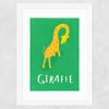 Giraffe by Rocket Jack Wide White Frame