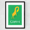 Giraffe by Rocket Jack Medium Black Frame
