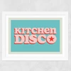 Kitchen Disco Wide White Frame