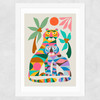Tigers by Rachel Lee Wide White Frame