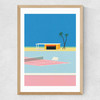 Tennis By The Beach Medium Oak Frame