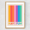 Have Fun Medium Oak Frame