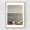 The Sea II Narrow Oak Frame