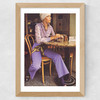 Cafe Retro Wide Oak Frame