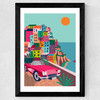 Cinque Terre Wide Black Frame