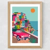 Cinque Terre Wide Oak Frame