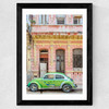 Green Bug Wide Black Frame