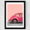 Pink Bug Wide Black Frame