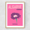 Algarve Coast Portugal Narrow Oak Frame