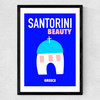 Santorini Beauty Greece Medium Black Frame