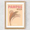 Pampas Wild Grasslands Wide Oak Frame