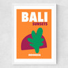 Bali Sunsets Indonesia Medium White Frame