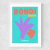 Bondi Beach Australia Medium White Frame