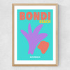 Bondi Beach Australia Medium Oak Frame