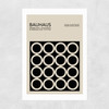 Black And Beige Bauhaus Unframed Print