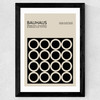 Black And Beige Bauhaus Wide Black Frame