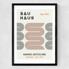 Black And Orange Bauhaus Medium Black Frame
